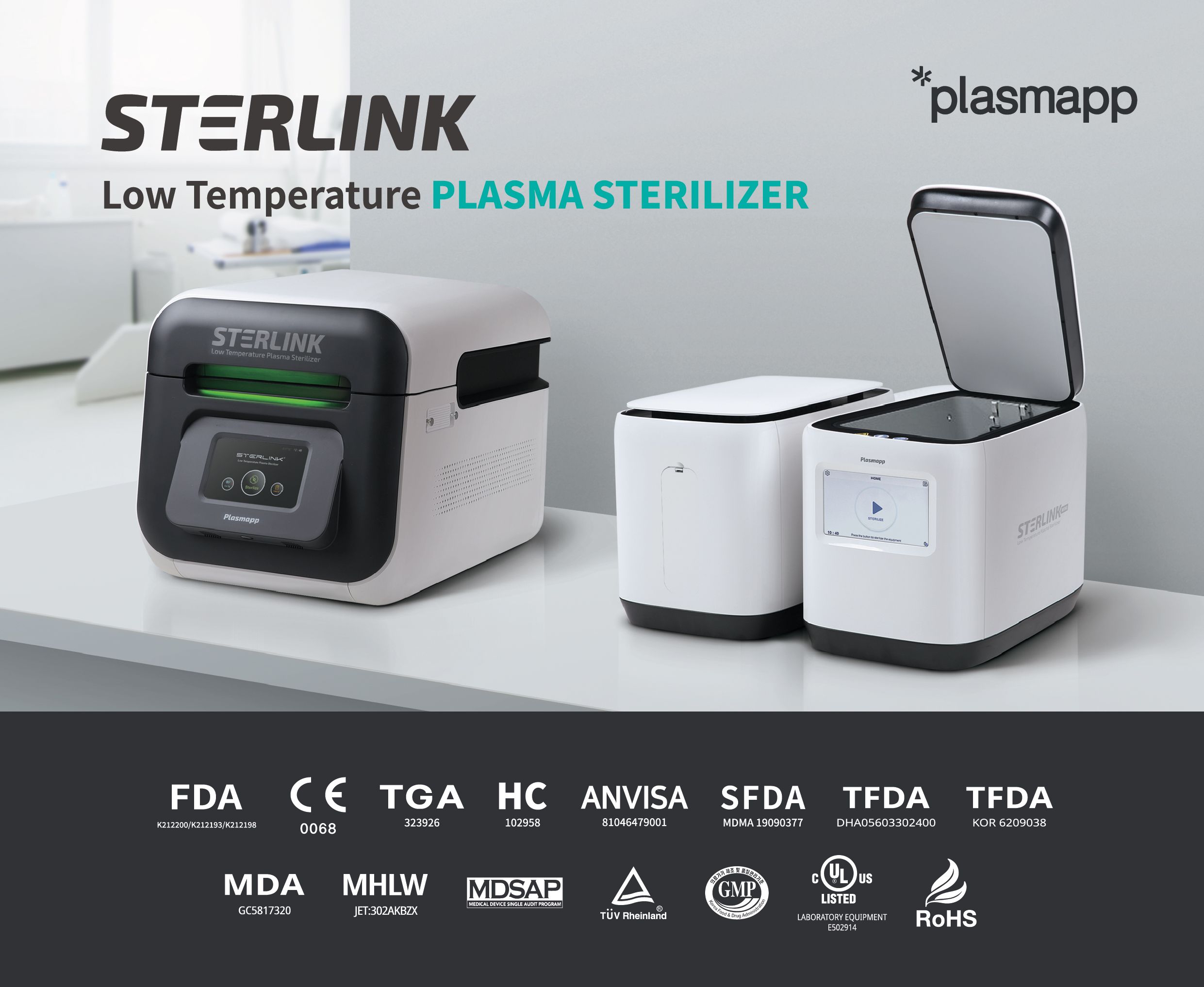 Low temperature sterilization process via Plasmapp's Medi-DSP™ (Direct Sterilization with Plasma) technology